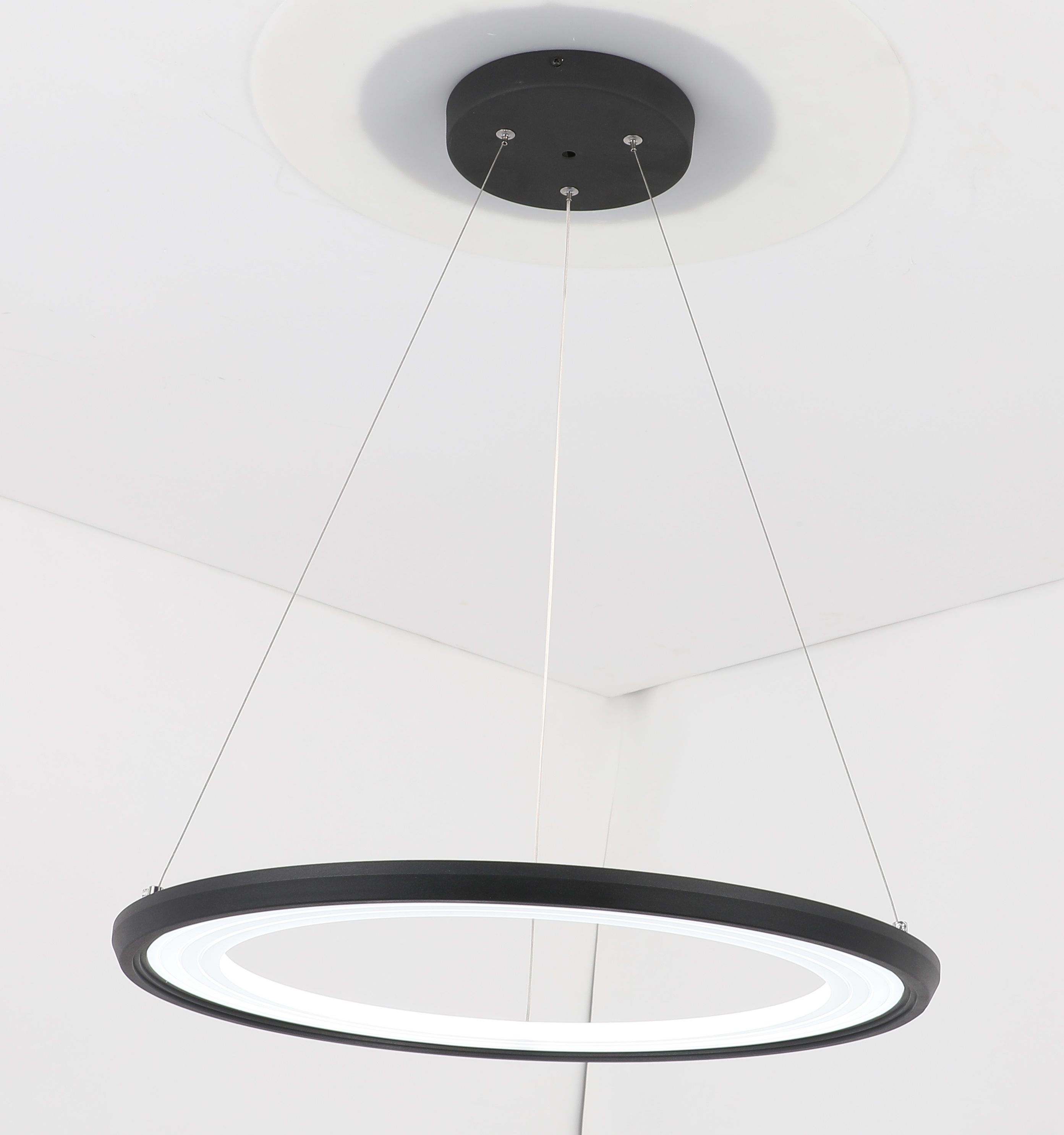 Светильник подвесной 40 см, LED 24W 4000K антрацит Zortes Oria ZRS.33122.40