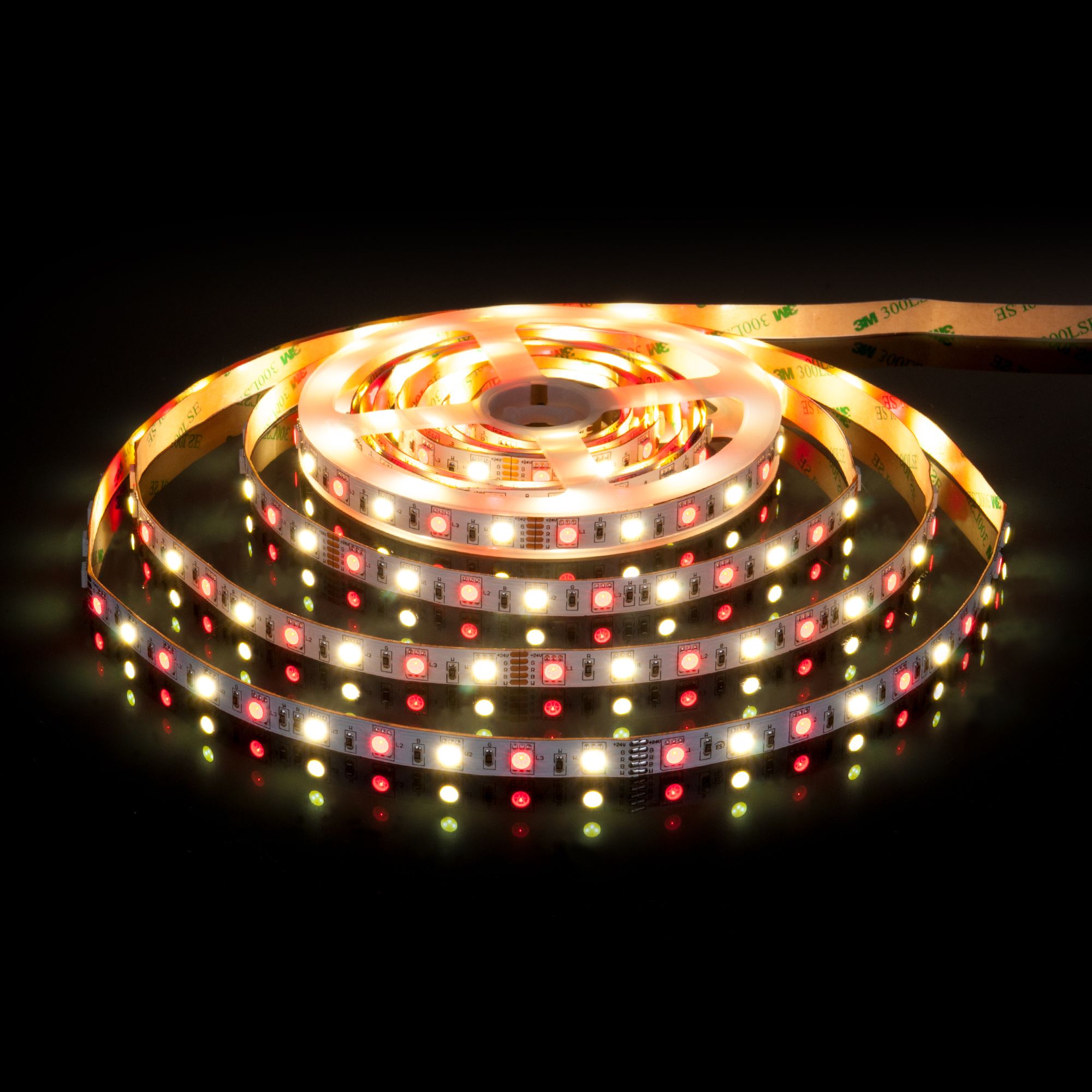 Светодиодная лента Лента светодиодная 24V 14,4W 60Led 5050+5050 IP20 MIX RGB/дневной белый, 5м Elektrostandard