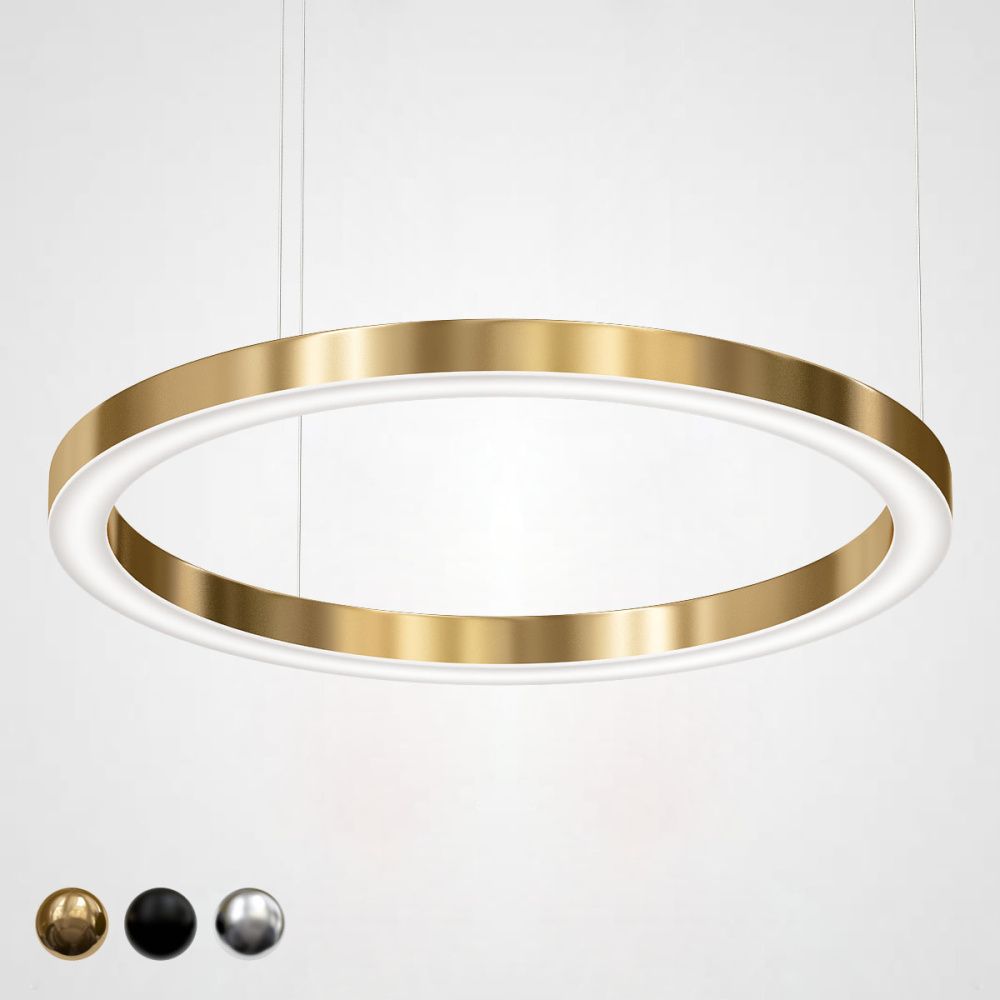 Люстра Light Ring Horizontal D100 Золото 100*100*5,5 см, 1*LED*80W, 4000K, ImperiumLoft 40.1454-100, Золотистый