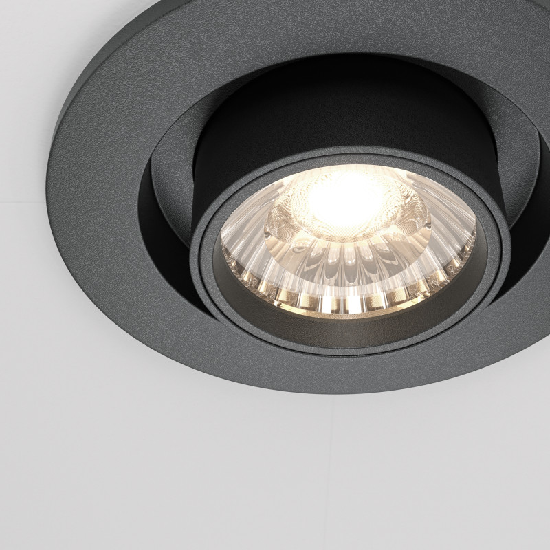Встраиваемый светильник 9,5*9,8 см, LED*10W, 4000 К, Hidden DL045-01-10W4K-B Maytoni Downlight, Черный