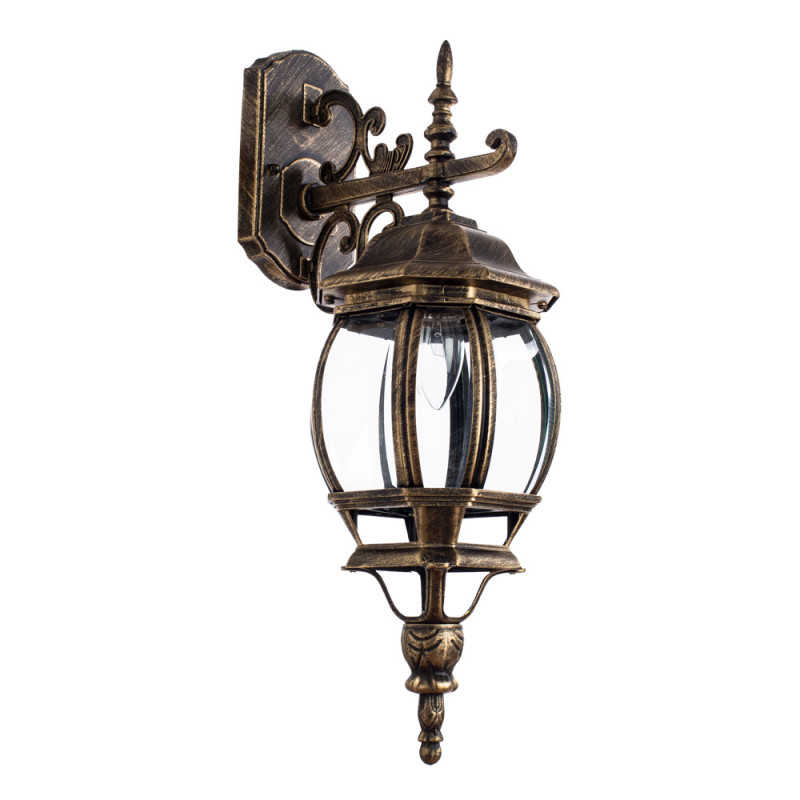Уличный настенный светильник Arte Lamp Atlanta A1042AL-1BN, коричневый