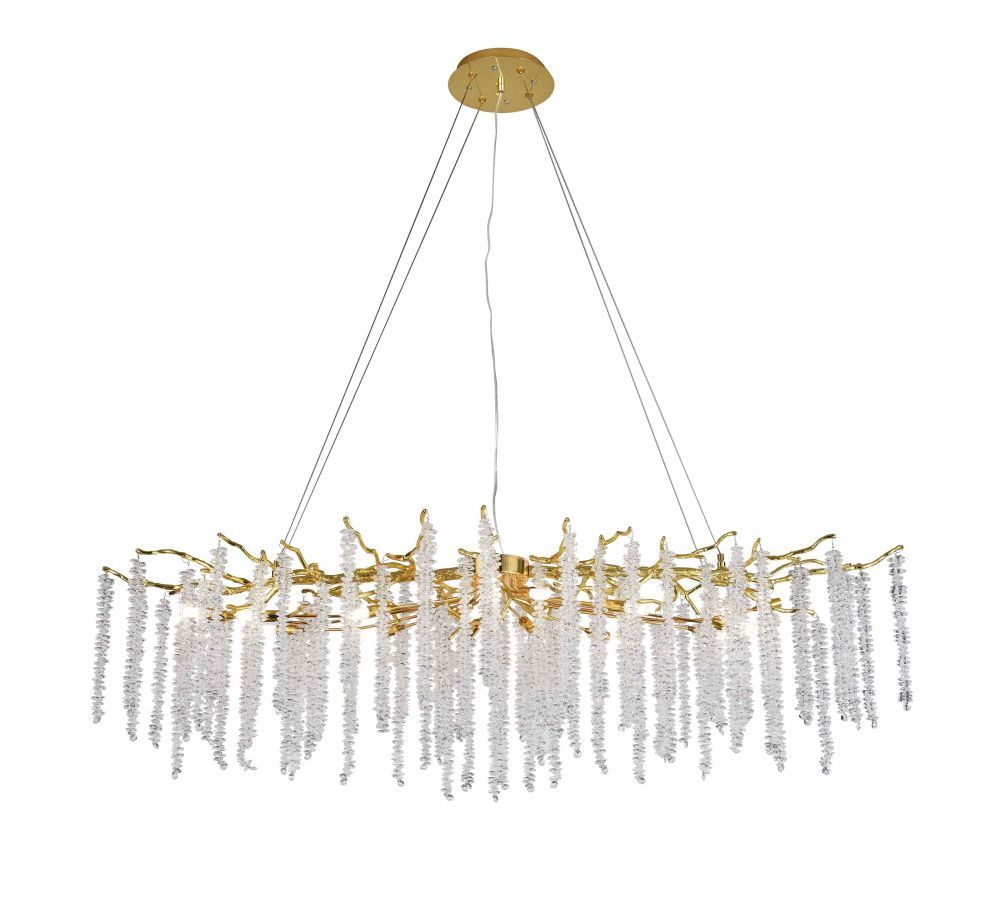 Люстра L1500 x H500, мм, 40W, FGD (ЗОЛОТО) NewRgy P8038/L1500 FGD