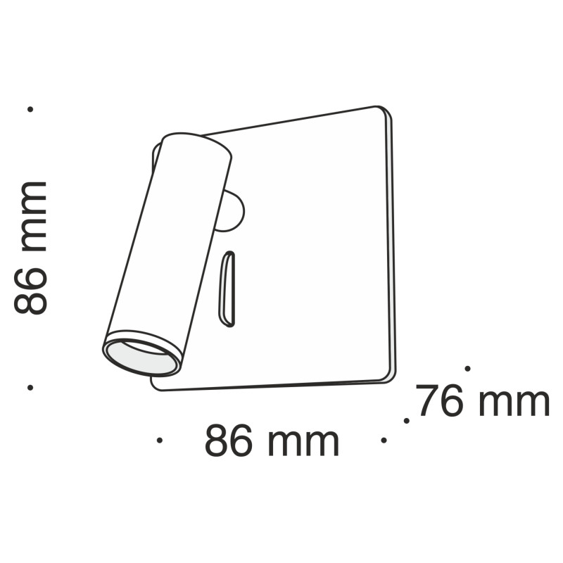 Бра Maytoni Mirax C040WL-L3W3K, 3W LED, 3000K, белый