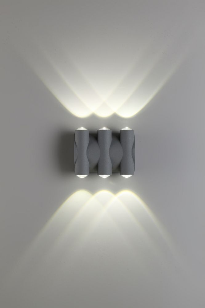 Уличный настенный светодиодный светильник Novotech Calle 358567, 6W LED, 4000K, темно-серый