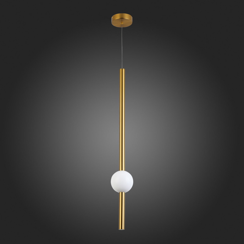 Светильник подвесной 12 см, 18W 4000K ST LUCE ANGURRA SL1222.233.01 Золотистый
