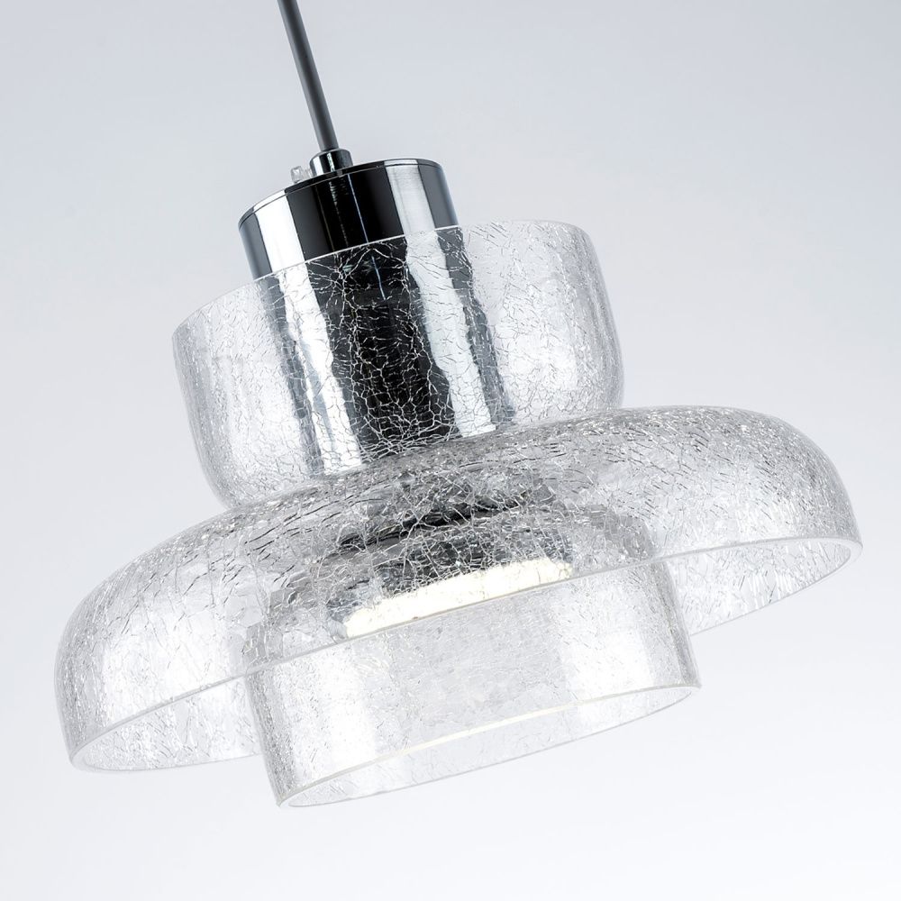 Подвесной светильник 9x22x17см, LED, 10Вт, 3000 / 6500К, Modelux MS.1412.220 CR Хром