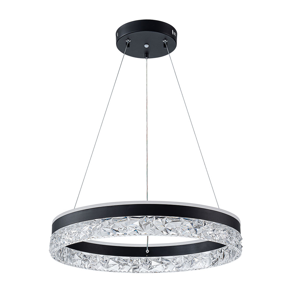 Подвесной светильник 8*50 см, 1*LED, 75W, 3000-6000K Arte Lamp Apollo A2549SP-75BK, Черный