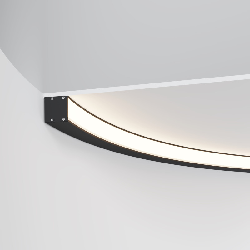 Радиусный профиль ALM-3535R-B-IN-90°-1.5M 3,5*3,5*118,75 см, Maytoni Led Strip черный
