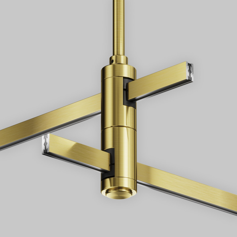 Стойка 2,9*2,9*40,6 см, Maytoni Technical Magnetic trаck system Flarity латунь TRA158C-D1-BS латунный
