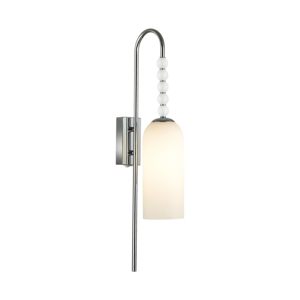 Бра *9*60,5-60,5 см, 1*E14*40W, Lumion Tracy LUM8270/1W, хром; белый