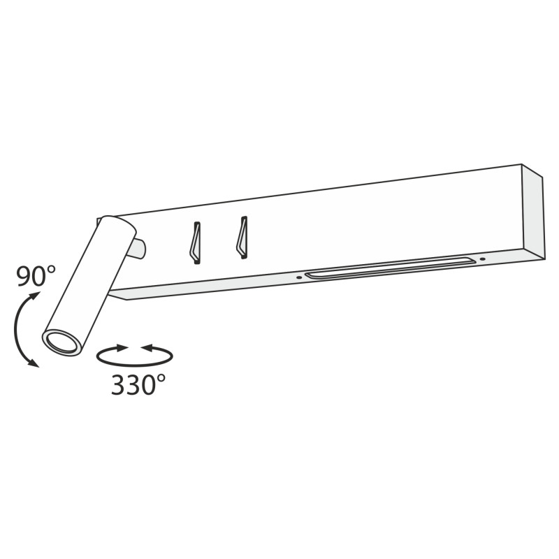 Бра Maytoni Comodo C031WL-L8B3K, 8W LED, 3000K, черный