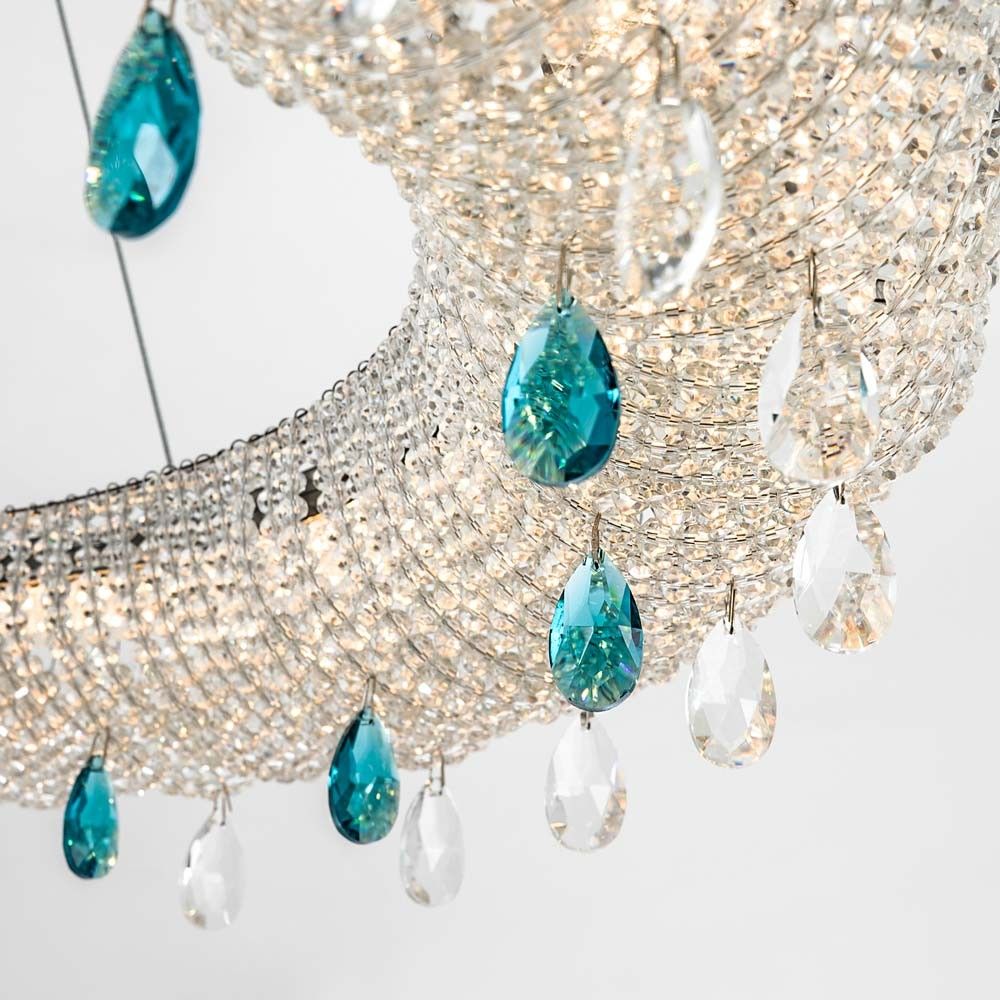 Подвесная люстра 80*80*110 см, LED 65W, 3000 / 6000K, Хром MODELUX ML.2306.800