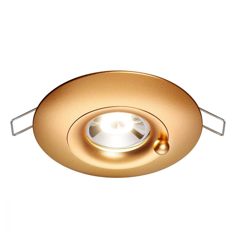 Встраиваемый светильник Novotech SPOT WATER 370791 золото