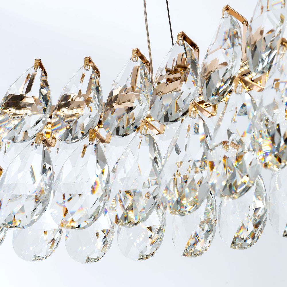 Подвесная люстра 80*80/100 см, LED 45W 3000-5500K MODELUX premium ML.6901.800P GD золото