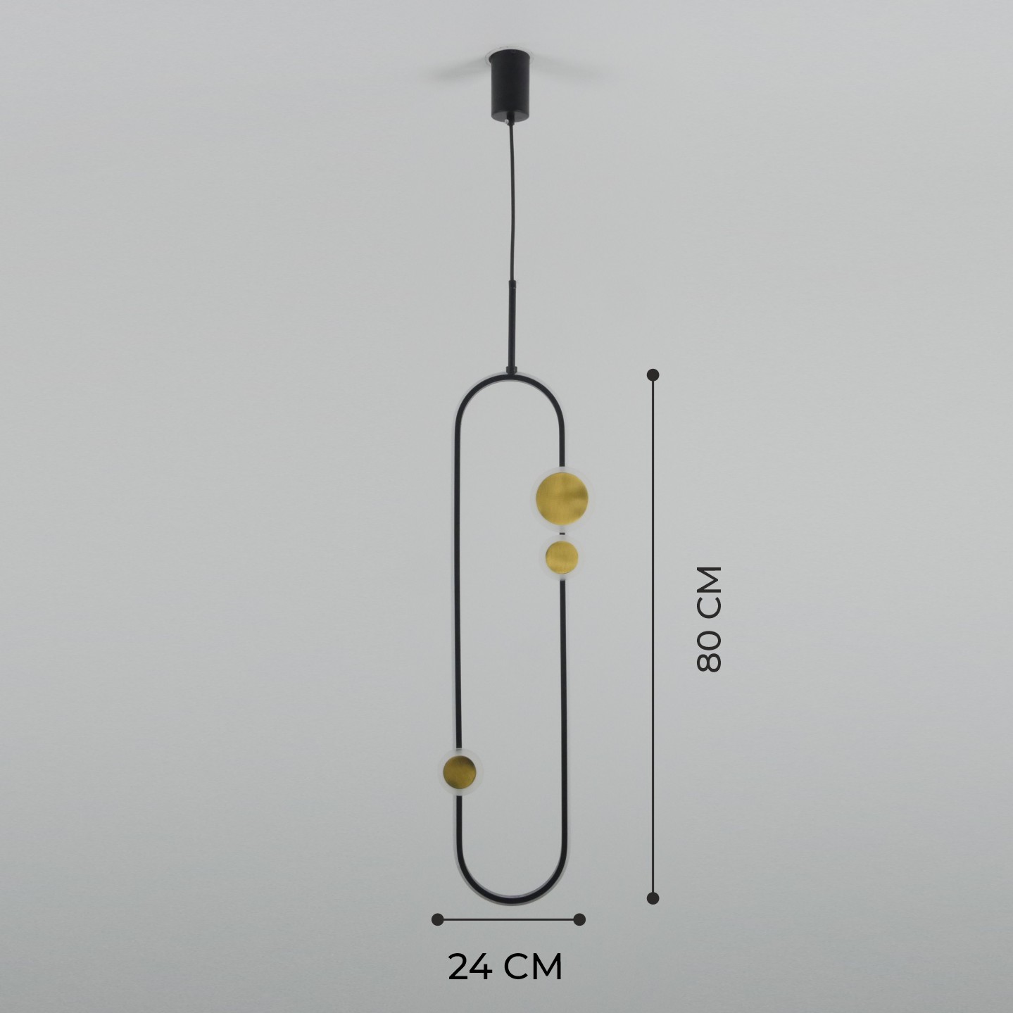 Светильник DZN-41306 ЧЕРНЫЙ+БРОНЗА D800/H240/1/LED/10W/4000K ELLIPSIS (1/5)