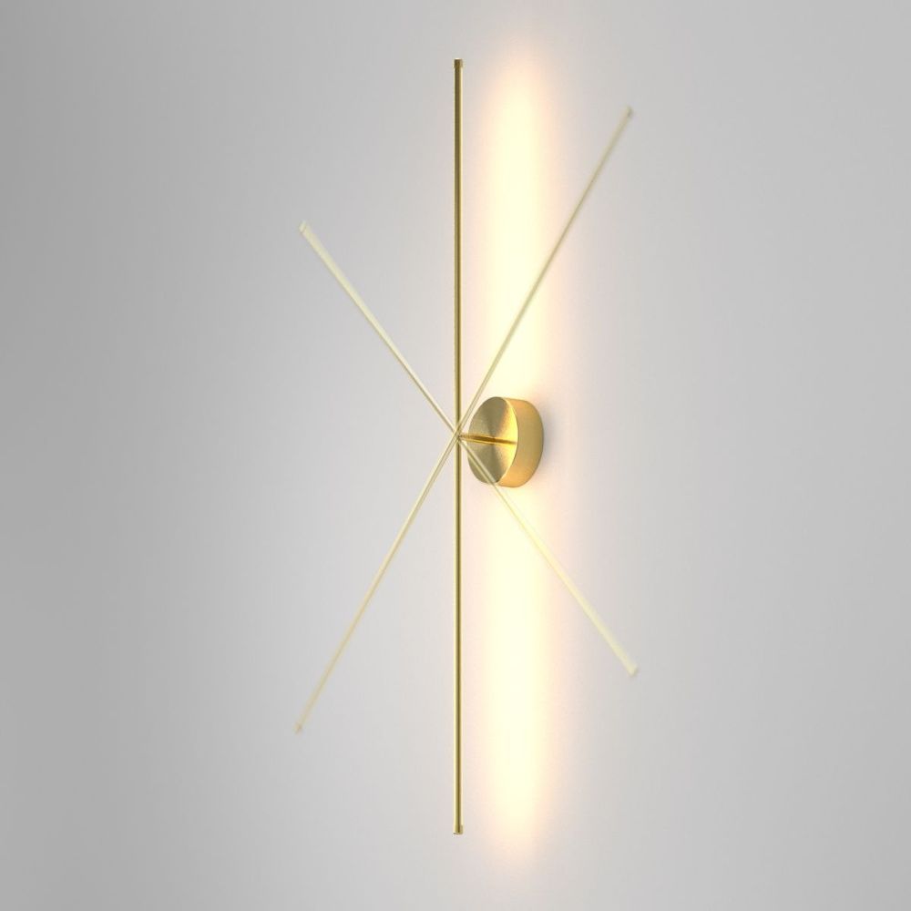 Настенный светильник 88 см, 12W, 2700K, Maytoni Technical Elegant C084WL-L12BS2.7K-1, латунь