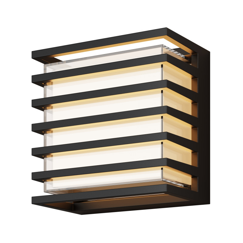 Светильник настенный 16,6*10*16,6 см, LED, 10W, 3000К, Maytoni Downing Street O020WL-L10B3K черный