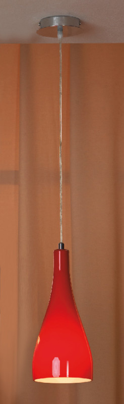 Светильник 15 см Lussole Rimini LSF-1156-01 хром/красный 