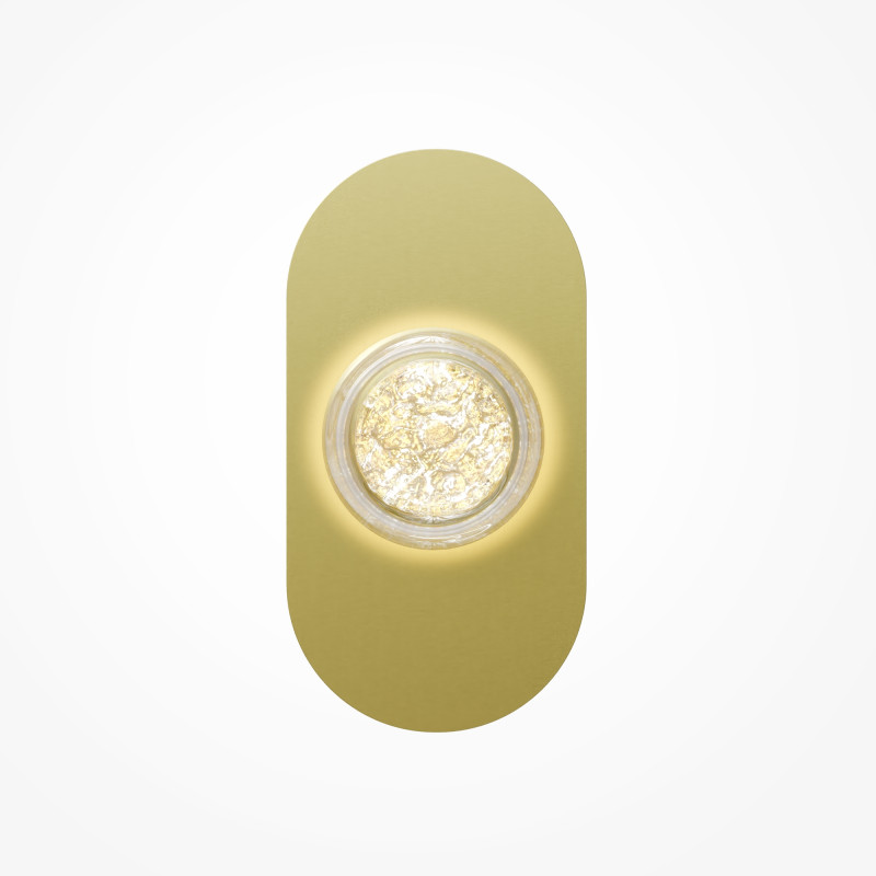 Бра 9,5*18*35 см, LED, 3000К, Maytoni Pharao MOD361WL-L20BS3K латунный