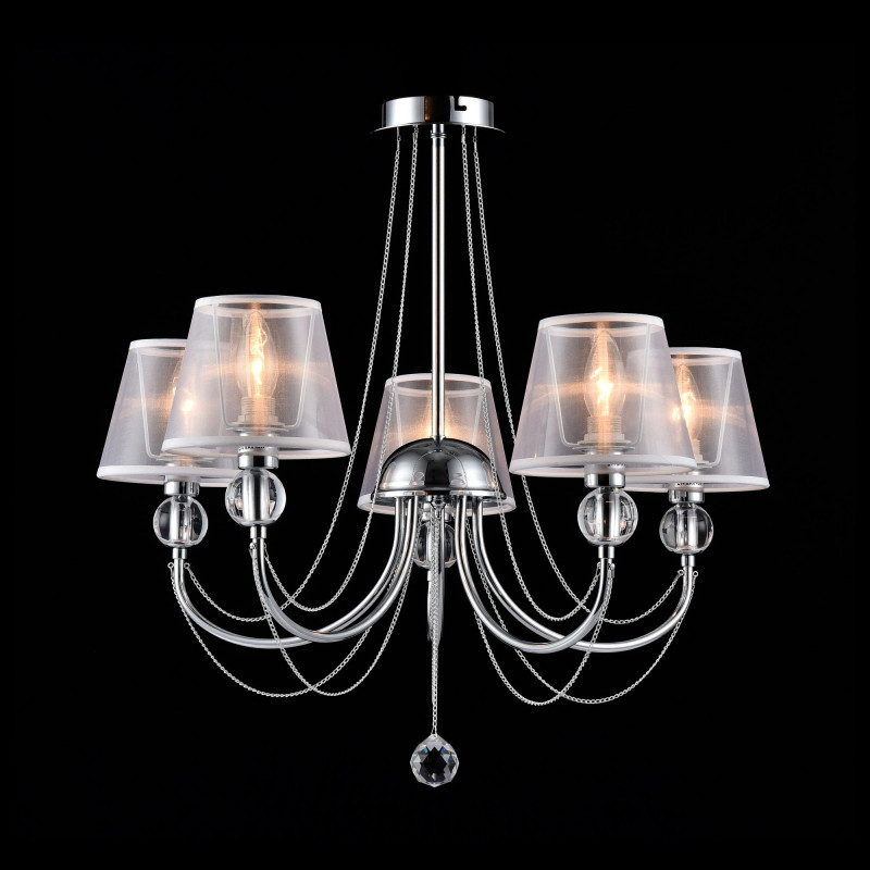 Подвесная люстра Диаметр 63 см Freya Beverly FR5661-PL-05-CH Хром