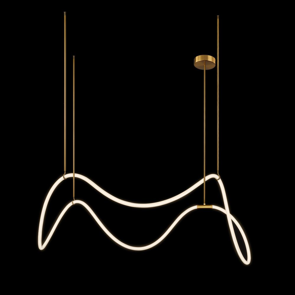 Подвесной светильник 138, см, 40W, 3000K, Loft IT Thread 10388P/C Brass, бронза