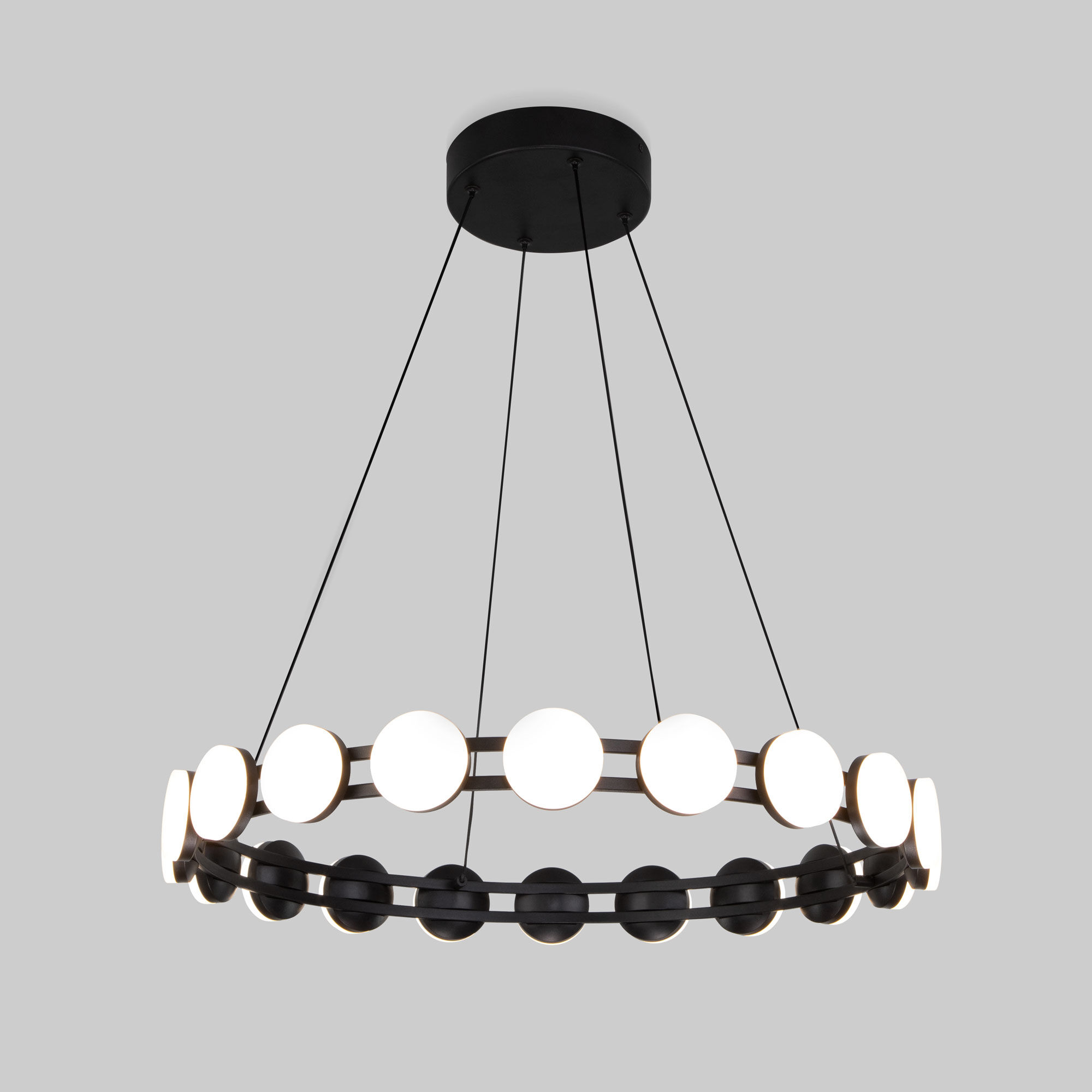 Подвесной светильник 62*62*150 см, *LED, 60W, 3000 Eurosvet Tapioca 90332/20, черный