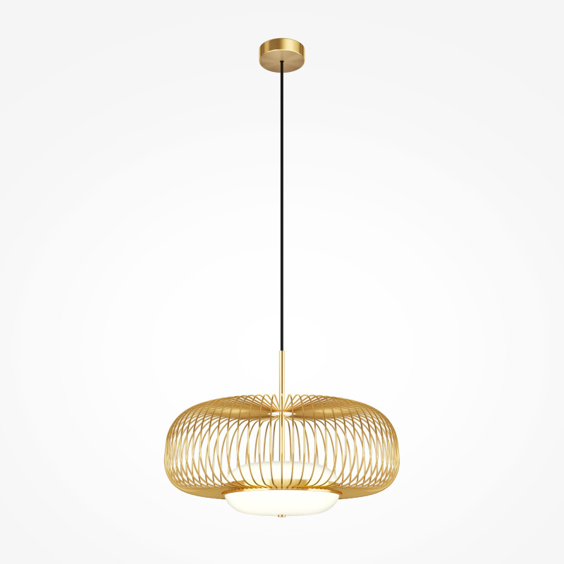 Подвесной светильник 50*337 см,  LED, 20W, 3000К, Maytoni Levitation MOD376PL-L30G3K латунный