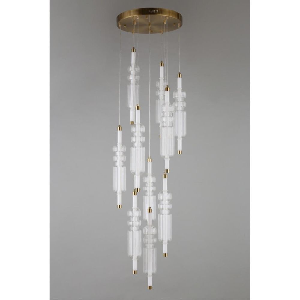  Люстра потолочная Omnilux Vepri OML-51806-37, бронза,  LED 37W, 3000K