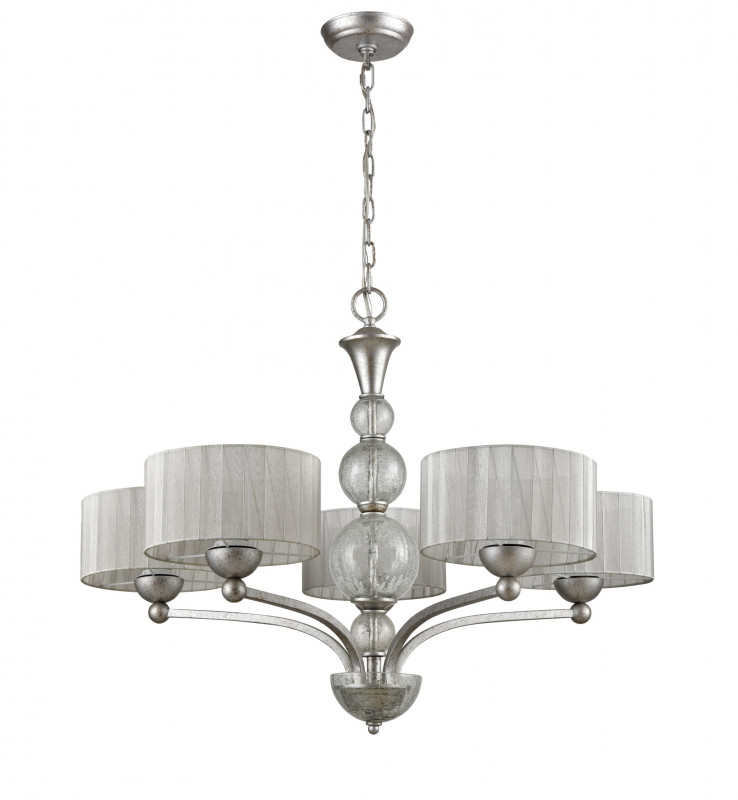 Подвесная люстра  81*172 см, 5*E27 серебро Vele Luce Friuli VL1235L05