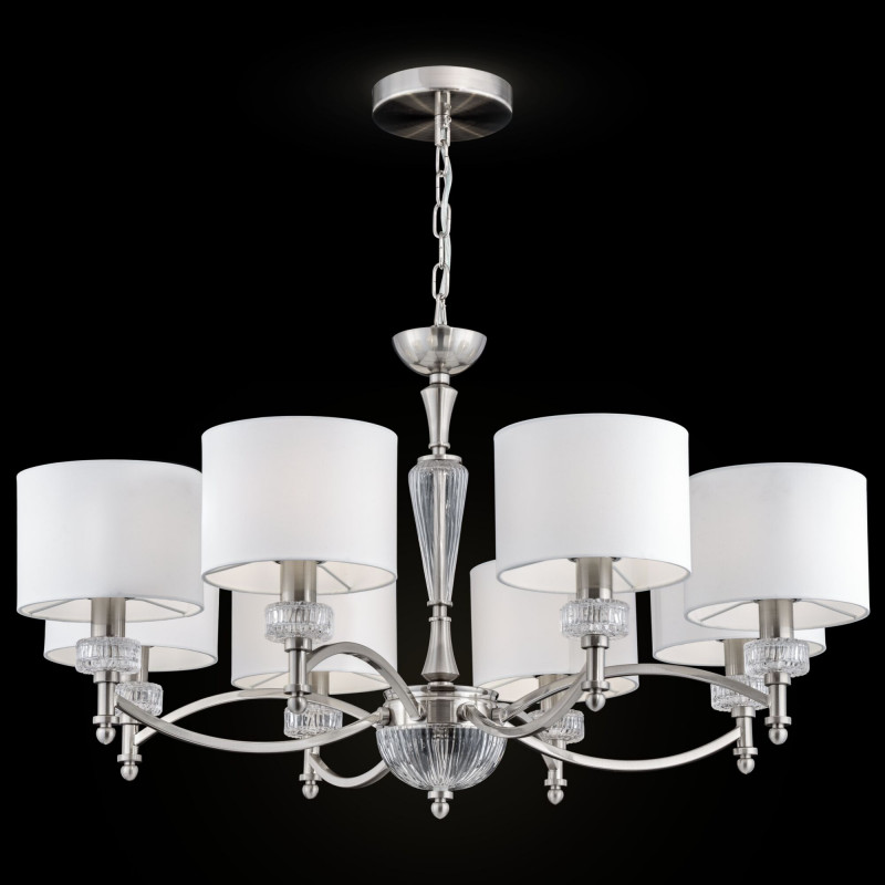 Подвесная люстра Maytoni Alicante MOD014CL-08N, белый, диаметр 82см