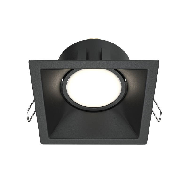 Светильник, 9 см, черный,  Maytoni Dot DL029-2-01B, встраиваемый