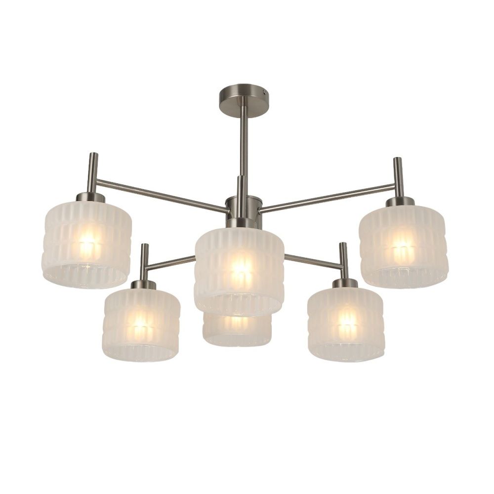 Люстра 80*80*49 см, 6*E27 Gerhort G31221/6NK WT, Никель