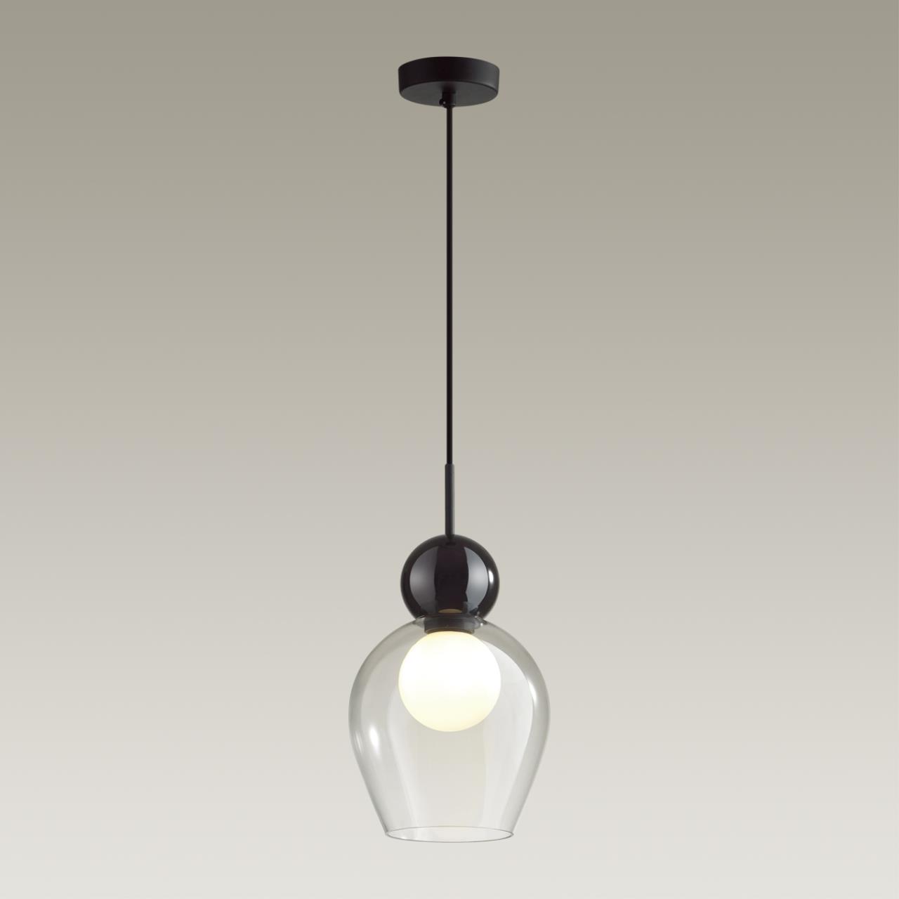 Светильник 20 см, Odeon Light Blacky 5023/1, черный