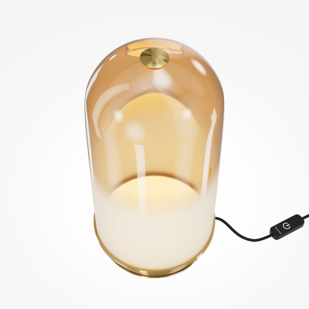 Настольная лампа 30 см, 8W, 3000K, Maytoni Fable MOD488TL-L8BS3K, латунь