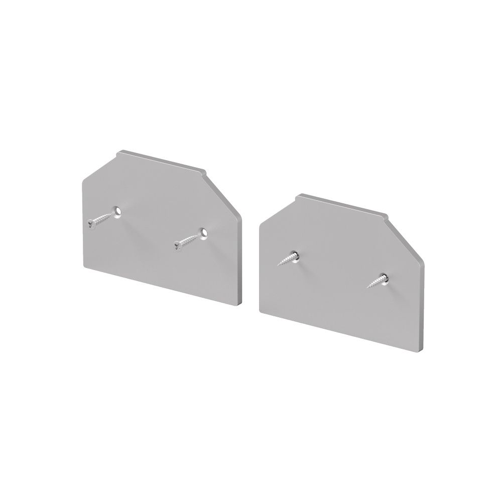 Заглушка торцевая к профилю, 2шт. Exility X *5*3 см, Maytoni Technical  TRA239MPEC-S, Серебро