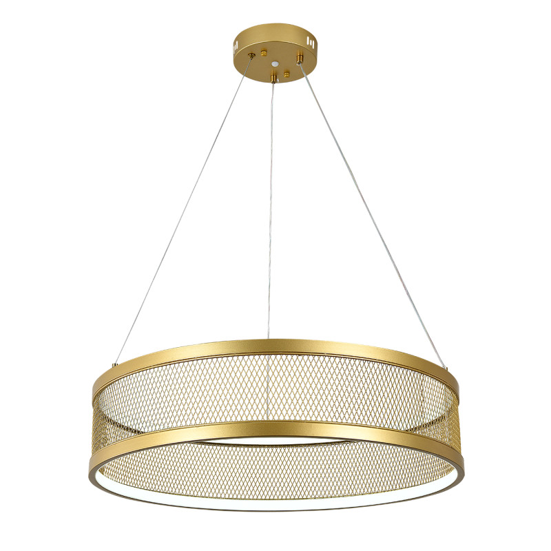 Подвесная люстра 61 см, 100W, 3000-6500K, Indigo Solido 10022/1P Gold V000112L, золото, 10022/1P Gold