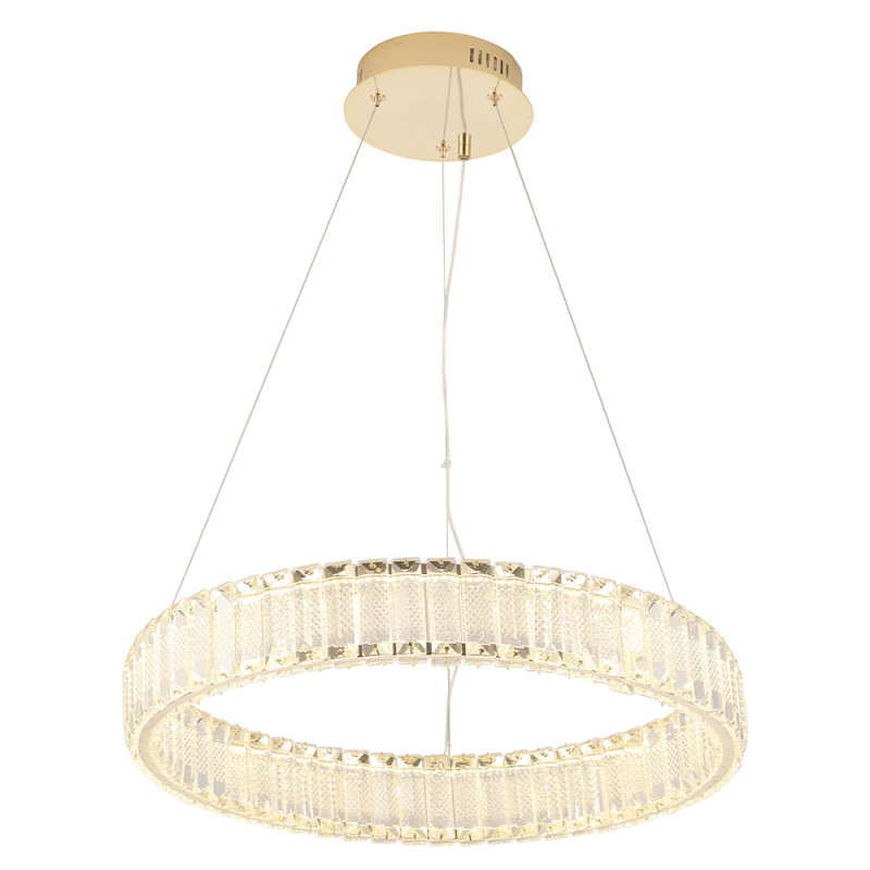 Светильник 50 см, 50W, 3000K, Crystal Lux MUSIKA SP50W LED GOLD, золото