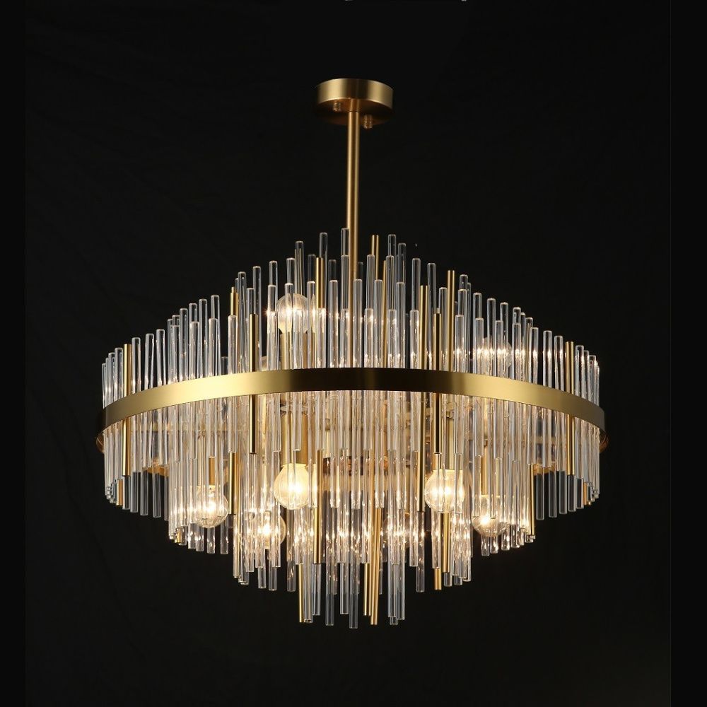 Люстра 60*60*66 см, 9*E14 Gerhort G21140/9COP+CL, Медь