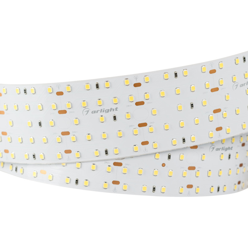 Лента S2-2500 24V Warm 3000K 52mm (2835, 420 LED/m, LUX) (Arlight, 30 Вт/м, IP20) 021205. Цена указана за 2,5 метров. Продается кратно 2,5 метрам.