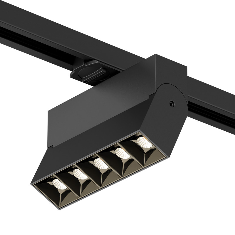 Светильник на шине 13,6*3,5*11,6 см, LED * 10W, 3000K, Denkirs Edder DK6436-BK, черный