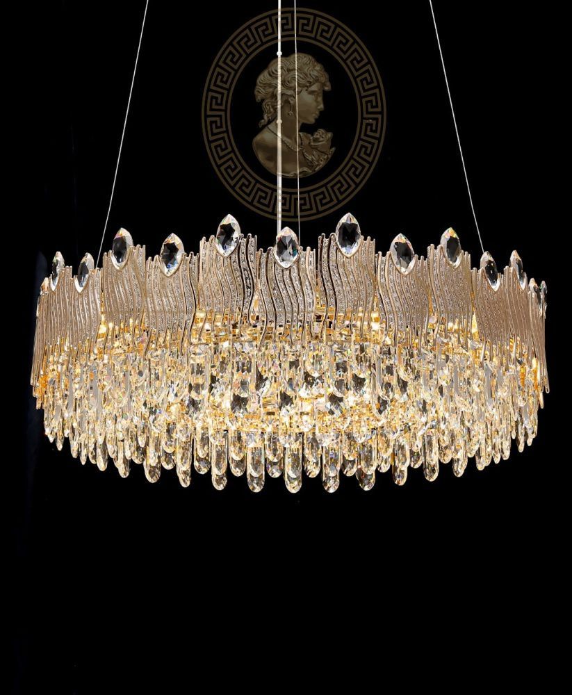 Люстра 9950-800, D800 / H275 E14, W, K, Alva Donna, Золото