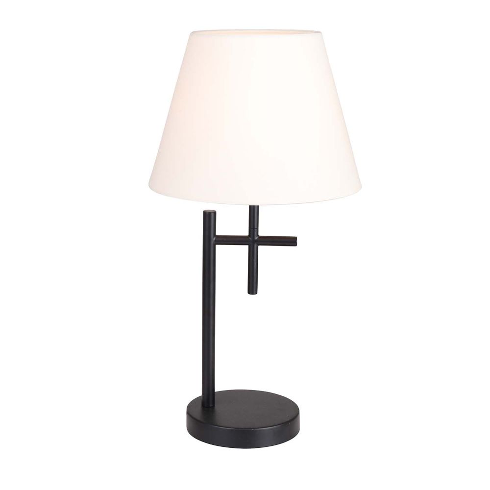 Настольная лампа 25*48 см, 1*E14, 40W, F-Promo Carino 4621-1T, черный матовый