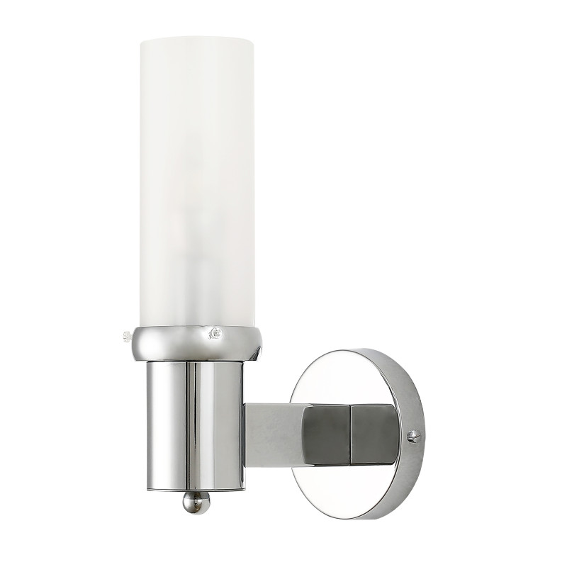 Бра Favourite Arsenal 2957-1W, D180*W110*H290, хром, плафон из белого стекла