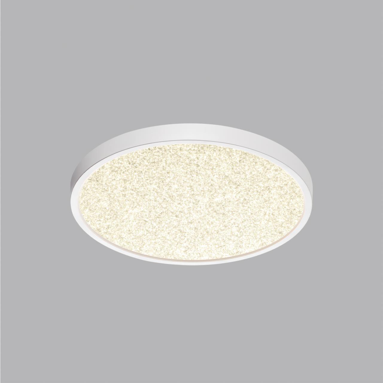 Cветильник 30*2,5 см, LED 24W, 3000/4000 К, IP40, белый, пластик Sonex Omega White, 7661/24L