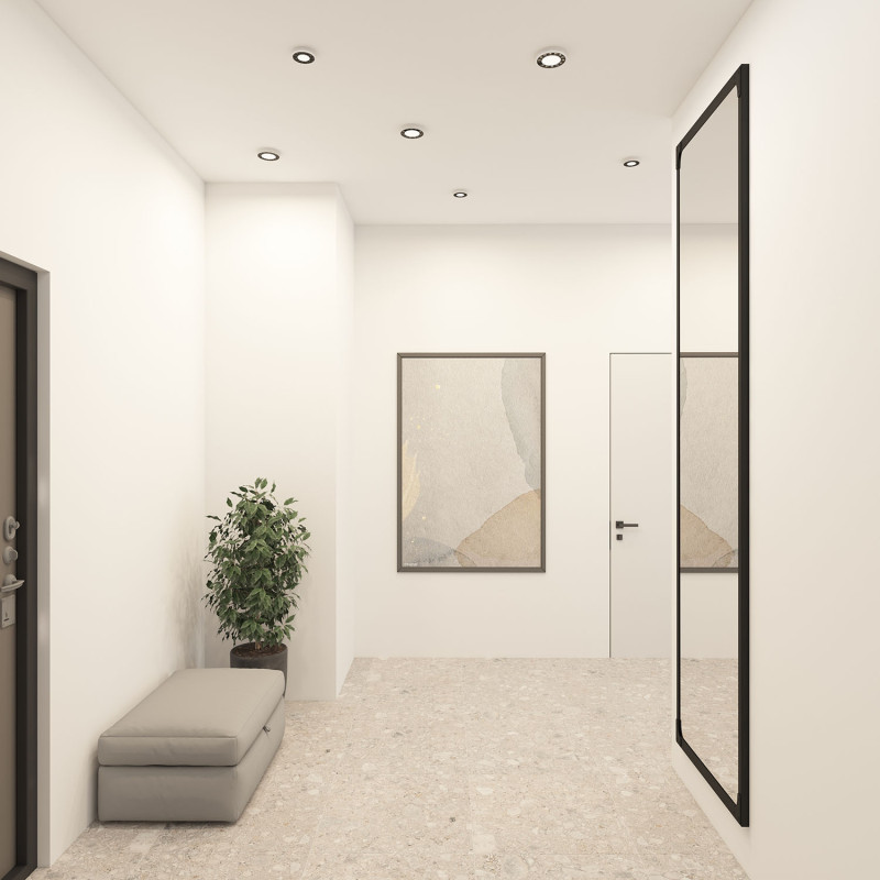 Встраиваемый светильник 9/5.5 см, LED*10W, 4000K, IP20, 720Lm Denkirs Dual DK2440-WB, белый