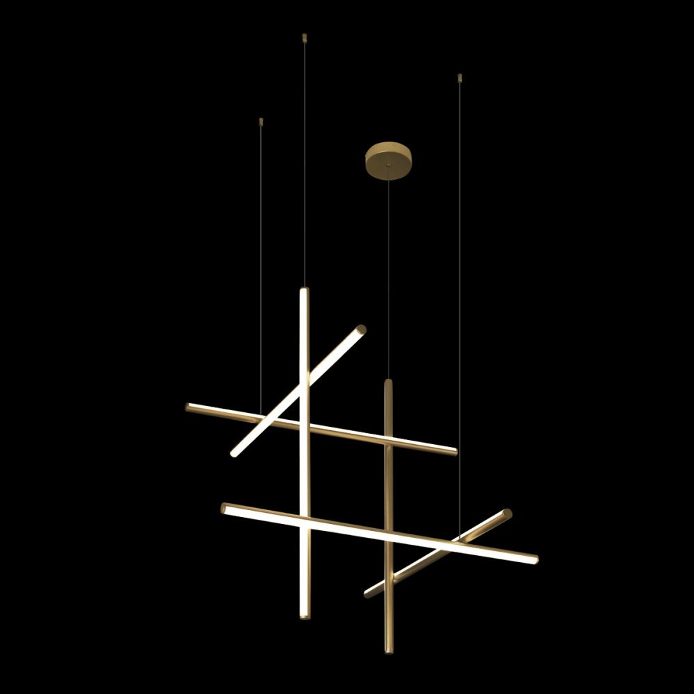 Подвесная люстра 80 см, 30W, 3000K, Loft IT Coordinates 10393/C, золото