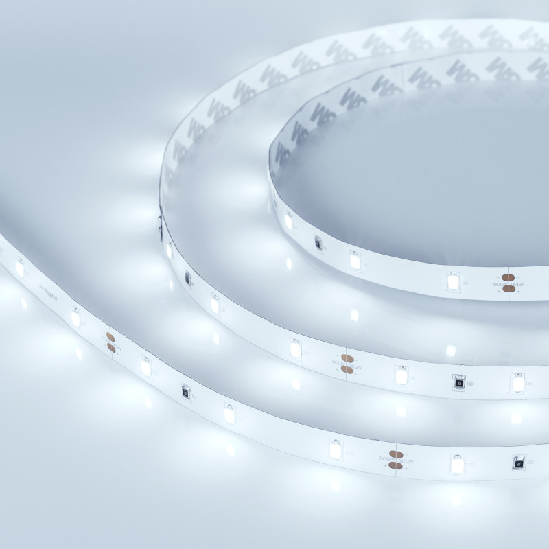 Лента ULTRA-5000 12V Cool 8K (5630, 150 LED, LUX) (Arlight, 12 Вт/м, IP20) 013852. Цена указана за 5 метров. Продается кратно 5 метрам.