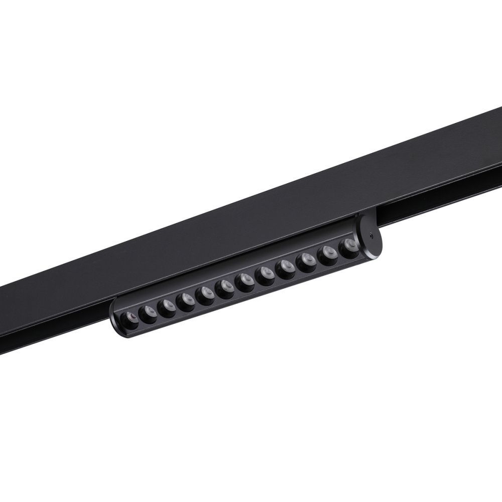 Cветильник  22,6*3,3*6 см, 1*LED*10W, 3000-6000K, Novotech VECTOR PORT 359947, черный,  диммир. пульт ДУ/Tuya Smart Life