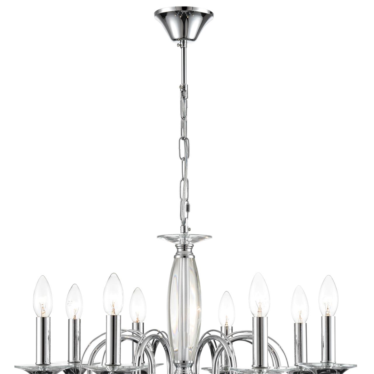 Люстра подвесная 87*110 см, 8*E14 Lumion Laoka 8032/8 хром
