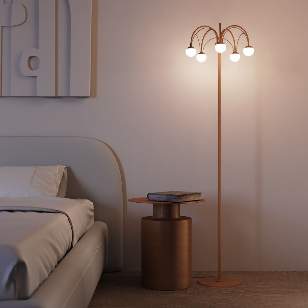 Торшер 156 см, 15W, 4000K, Eurosvet 90194, золото